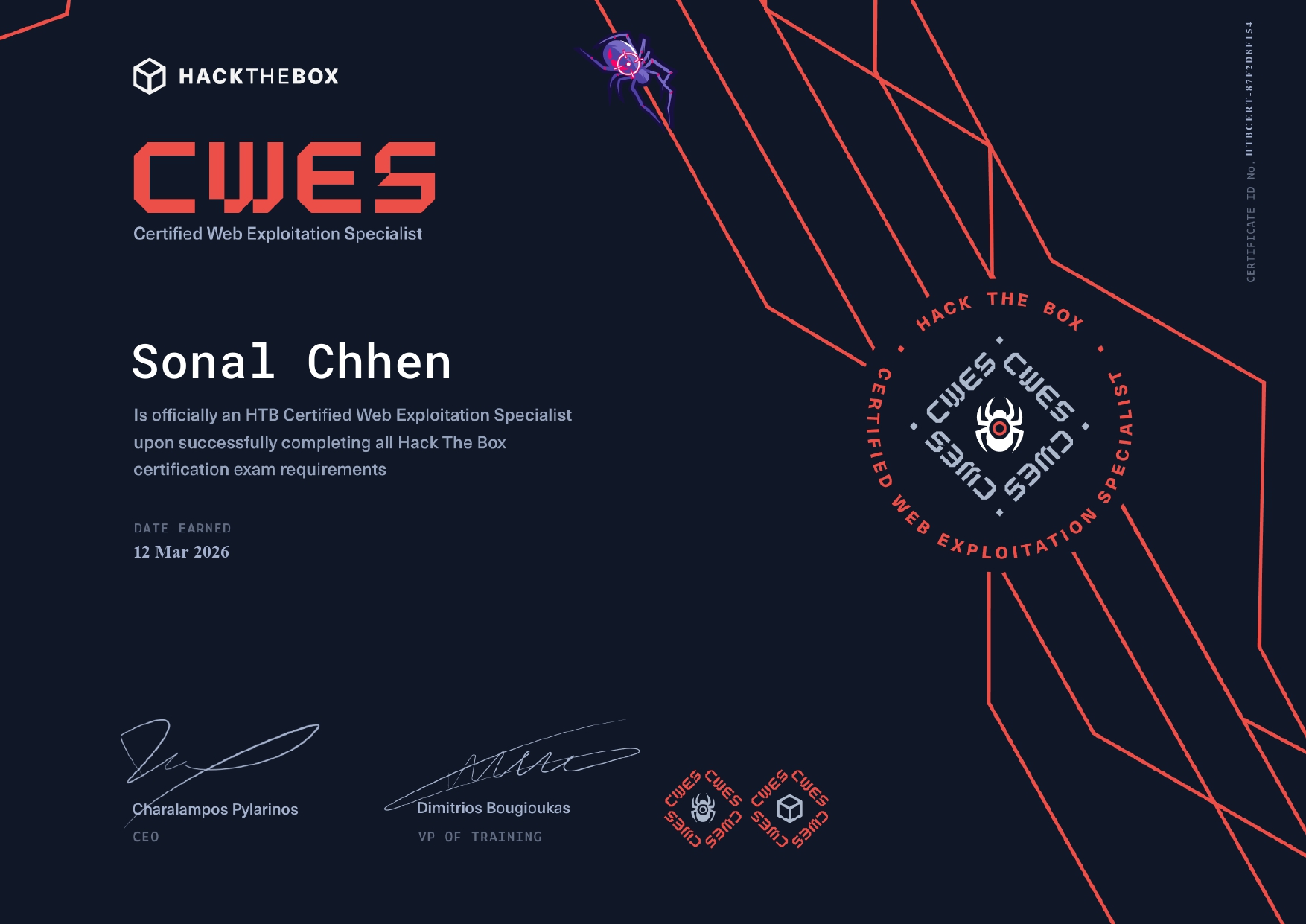 HTB Certified Web Exploitation Specialist