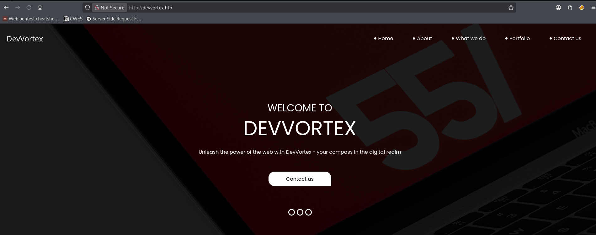 Main Website Screenshot