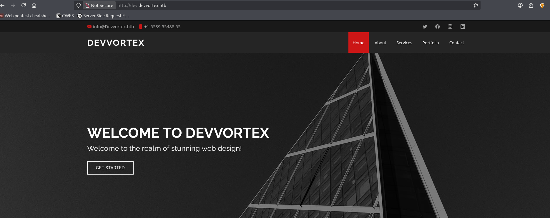 Subdomain Website Screenshot
